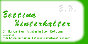 bettina winterhalter business card